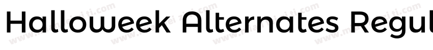 Halloweek Alternates Regular字体转换